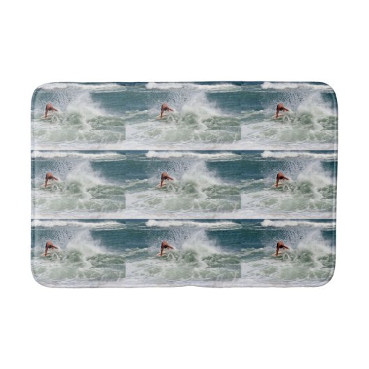 Skimboarding von Shirley Taylor Badematte (Vorderseite)