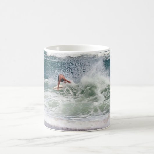 Skimboarding von Shirley Taylor Kaffeetasse (Mittel)