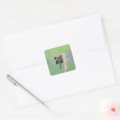 Skimmer Quadratischer Aufkleber (Umschlag)