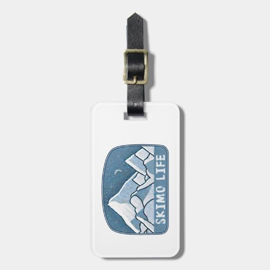 Skimo Life Gepäckanhänger (Vorderseite vertikal)