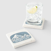 Skimo Life Steinuntersetzer (Seitenansicht)