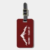 Skimo, verdiene es gepäckanhänger (Vorderseite vertikal)