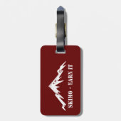 Skimo, verdiene es gepäckanhänger (Rückseite vertikal)