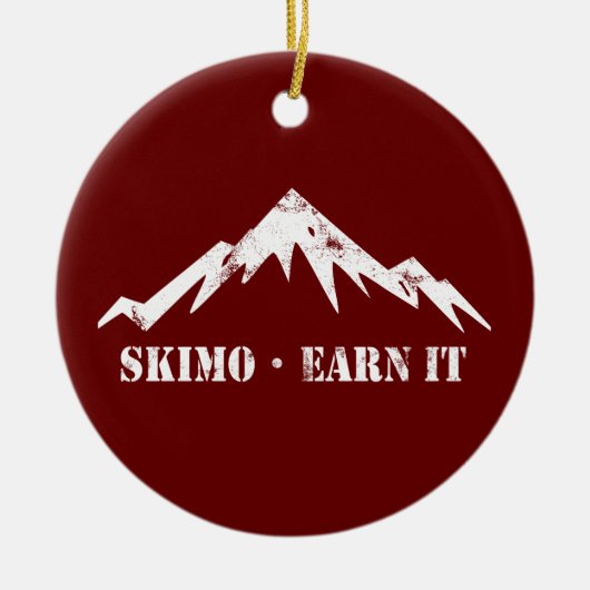 Skimo, verdiene es keramik ornament (Vorne)