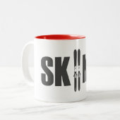 SkiMo Zweifarbige Tasse (Vorderseite Links)