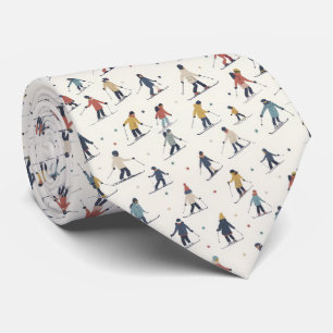 Skimuster - Wintersport Neck Tie Krawatte