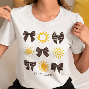 Skin Cancer Awareness Black Band Support Geschenk T-Shirt