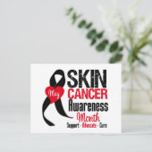 Skin Cancer Awareness Month Distressed Postkarte (Stehend Vorderseite)