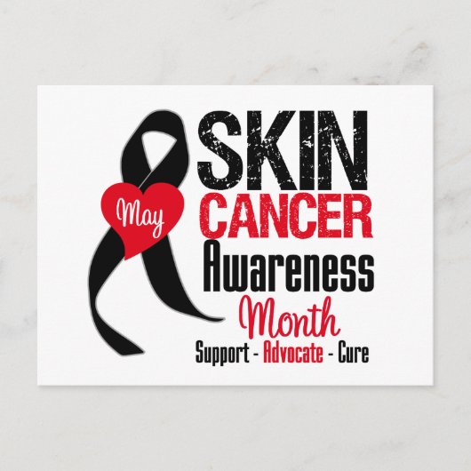 Skin Cancer Awareness Month Distressed Postkarte (Vorderseite)