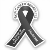 Skin Cancer Awareness Sticker (Vorderseite)