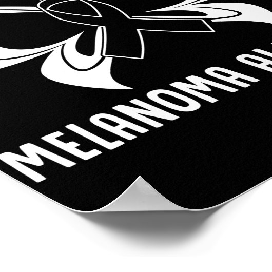 Skin Cancer Hope For A Cure Melanoma Awareness Poster (Ecke)