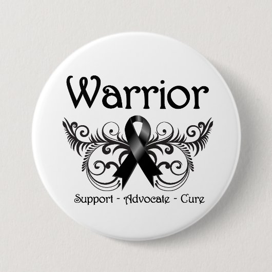 Skin Cancer Warrior Scroll Button (Vorderseite)
