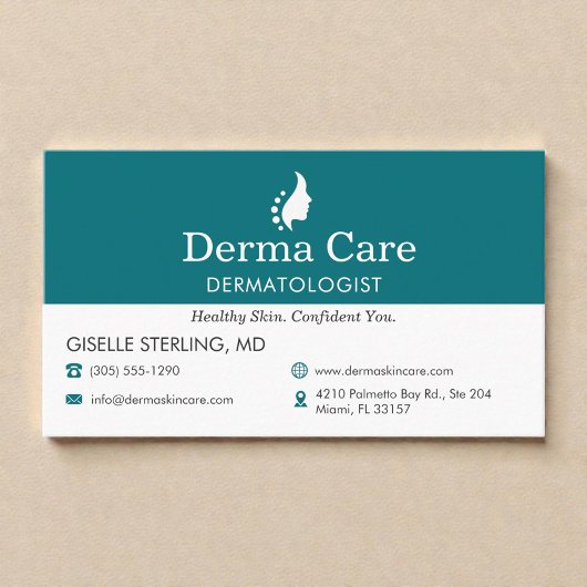 Skin Care Center Dermatologist  Visitenkarte
