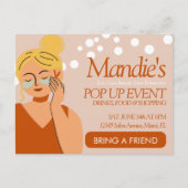 Skin Care Esthetician Business Salon Pop Up Event Postkarte (Vorderseite)