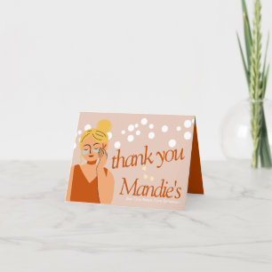 Skin Care Esthetician Business Salon Vielen Dank Dankeskarte