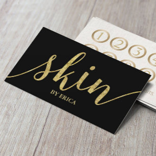 Skin Care Gold Script Wellness-Center Esthetician Treuekarte