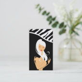 Skin Care Massage Wellness-Center Vector Girl Busi Visitenkarte (Stehend Vorderseite)