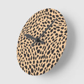 Skin cheetah decor runde wanduhr (Winkel)