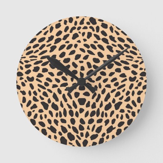 Skin cheetah decor runde wanduhr (Vorderseite)
