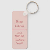 Skin Color of Beige, Rose and Gray? Schlüsselanhänger (Rückseite)