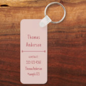 Skin Color of Beige, Rose and Gray? Schlüsselanhänger (Rückseite)