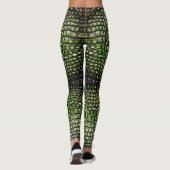 Skin-Muster der Reptilien-Krokodil-Alligator Leggings (Rückseite)