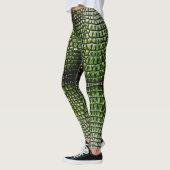 Skin-Muster der Reptilien-Krokodil-Alligator Leggings (Links)