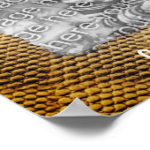 Skin-Musterrahmen für Schlangen erstellen Sie Ihr Poster (Ecke)