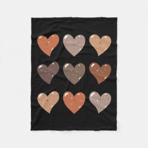 Skin Tone hört afrikanisch-amerikanische schwarze Fleecedecke