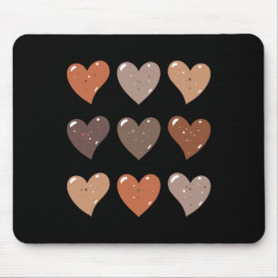 Skin Tone hört afrikanisch-amerikanische schwarze Mousepad