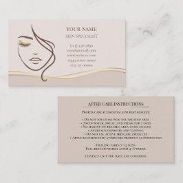 Skincare & Beauty After care Card Terminkarte