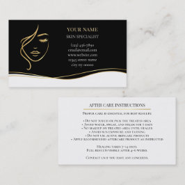 Skincare & Beauty After care Card Terminkarte