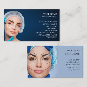 Skincare & Beauty Salon Business Card Visitenkarte