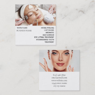 Skincare & Beauty Salon Quadratische Visitenkarte