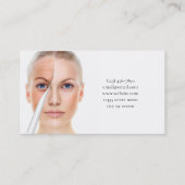 Skincare & Beauty Salon Visitenkarte (Rückseite)