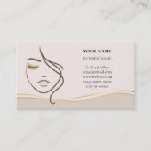 Skincare & Beauty Salon Visitenkarte (Vorderseite)