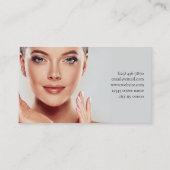 Skincare & Beauty Salon Visitenkarte (Rückseite)