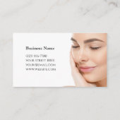 Skincare & Beauty Salon Visitenkarte (Rückseite)
