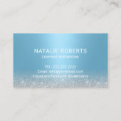 Skincare Esthetician Moderne Light Blue Ästhetik Visitenkarte (Rückseite)