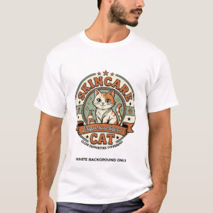 Skincare-Katze Skincare-Katze Vintage-Vektor-Art-S T-Shirt