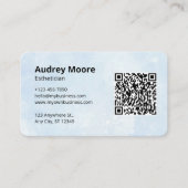 Skincare Makeup Esthetician Logo QR Code Vorlagen Visitenkarte (Vorderseite)