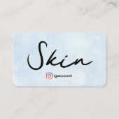 Skincare Makeup Esthetician Logo QR Code Vorlagen Visitenkarte (Rückseite)