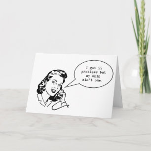 Skincare notecard… got ich 99 Probleme aber… Karte
