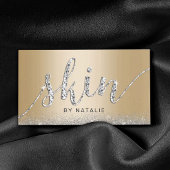Skincare Salon Modern Gold Luxury Esthetician Visitenkarte