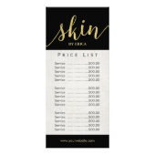 Skincare Salon Wellness-Center Esthetician Elegant Werbekarte (Hinten)