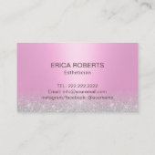 Skincare Salon Wellness-Center Esthetician Moderne Visitenkarte (Rückseite)