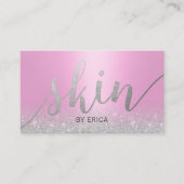 Skincare Salon Wellness-Center Esthetician Moderne Visitenkarte (Vorderseite)