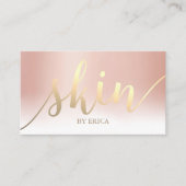 Skincare Salon Wellness-Center Esthetician Rose Visitenkarte (Vorderseite)