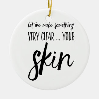 Skincare Weihnachtsverzierungs-Geschenkgeschenk Keramikornament