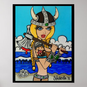 Skinderella's "Viking" print Poster